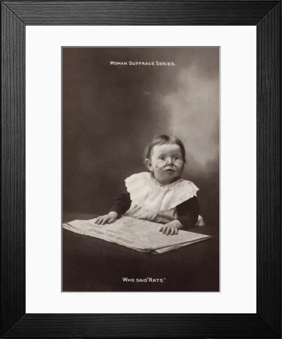 Framed Print : Suffragette Who Said Rats Framed Print : Suffragette Who Said Rats