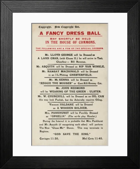 Framed Print : Suffragette Fancy Dress Ball Pankhurst Framed Print : Suffragette Fancy Dress Ball Pankhurst