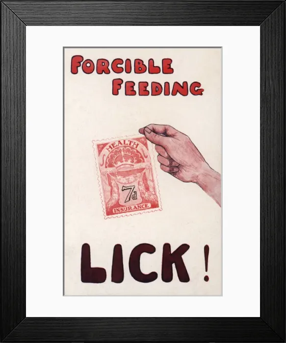 Framed Print : Suffragette Forcible Feeding insurance Framed Print : Suffragette Forcible Feeding insurance