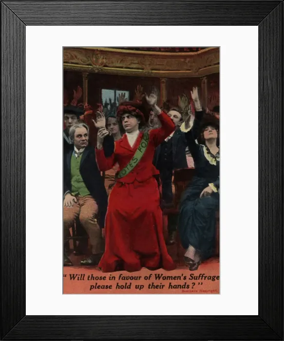 Framed Print : Suffragette Favour Womens Suffrage Framed Print : Suffragette Favour Womens Suffrage