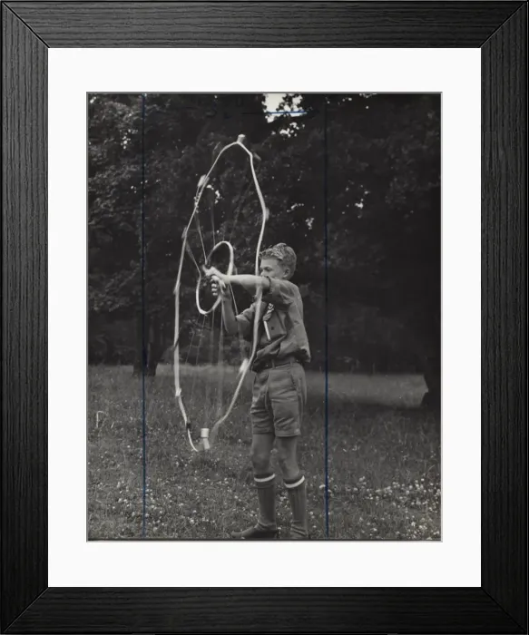 Framed Print : Boy scout in camp, Denmark Framed Print : Boy scout in camp, Denmark
