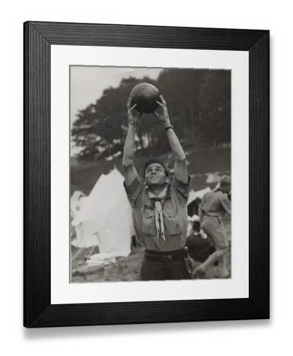 Framed Print : Egyptian boy scout at World Jamboree in Holland
