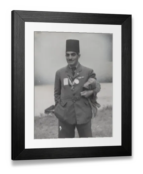 Framed Print : Egyptian scout leader in uniform Framed Print : Egyptian scout leader in uniform