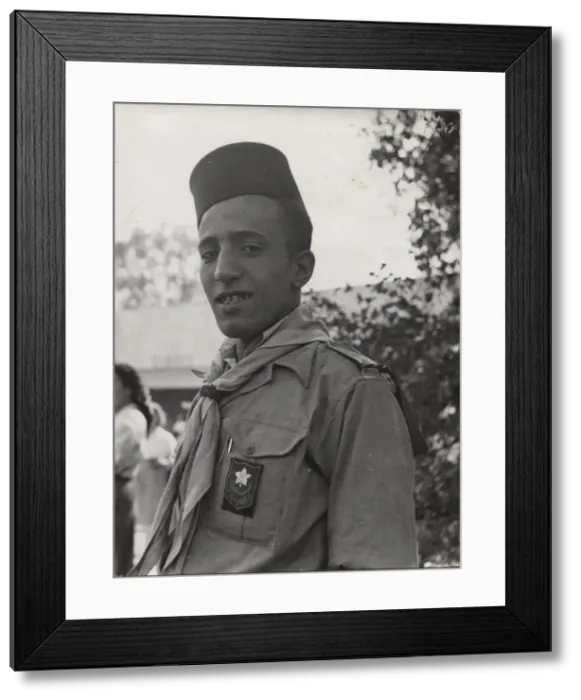 Framed Print : Boy scout portrait, Egypt