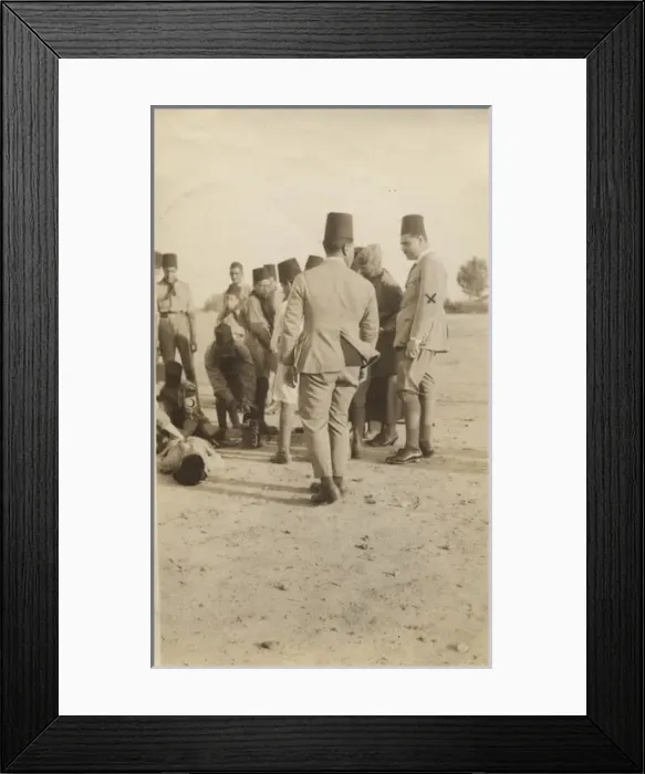 Framed Print : Prince Daoud watching boy scouts, Cairo, Egypt Framed Print : Prince Daoud watching boy scouts, Cairo, Egypt