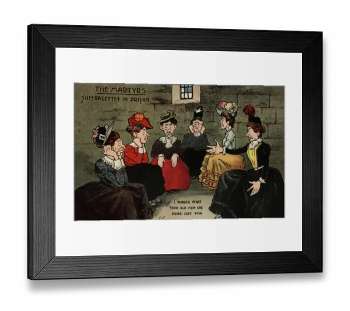 Framed Print : Suffragette Martyrs in Prison Framed Print : Suffragette Martyrs in Prison