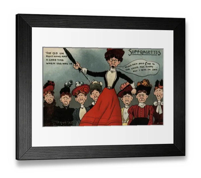 Framed Print : Suffragette Old Man Paid to the Cause