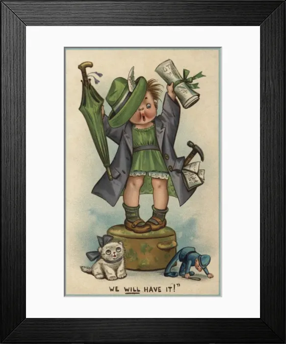 Framed Print : Suffragette We Will Have It Framed Print : Suffragette We Will Have It