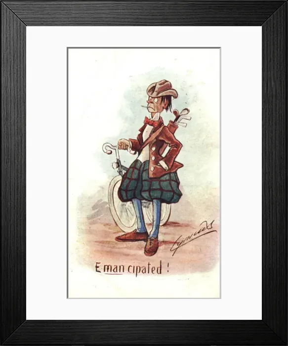 Framed Print : Suffragette Emancipated New Woman Framed Print : Suffragette Emancipated New Woman