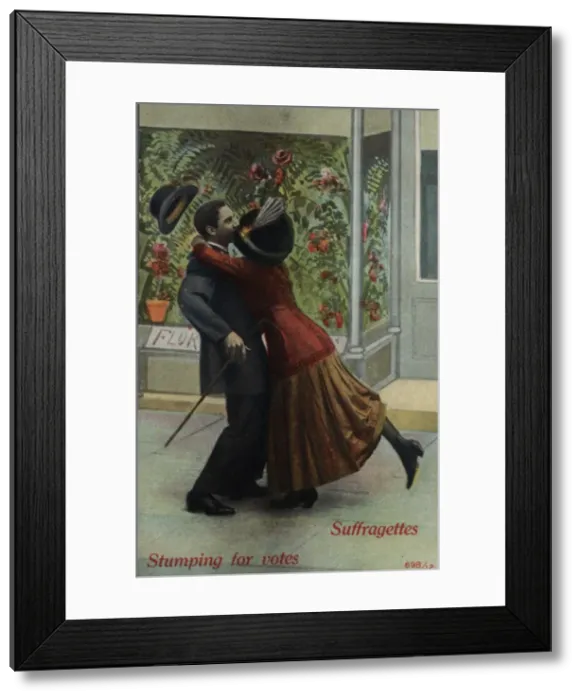 Framed Print : Suffragette Stumping for Votes Framed Print : Suffragette Stumping for Votes