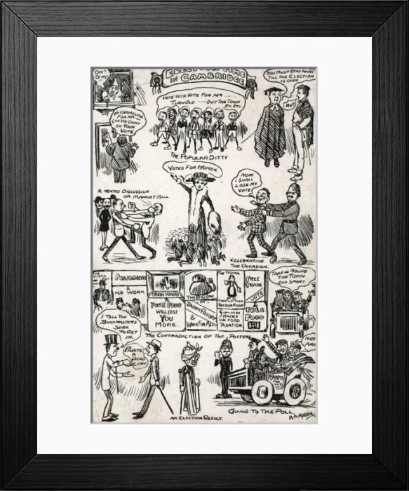 Framed Print : Suffragette Election Time Cambridge Framed Print : Suffragette Election Time Cambridge