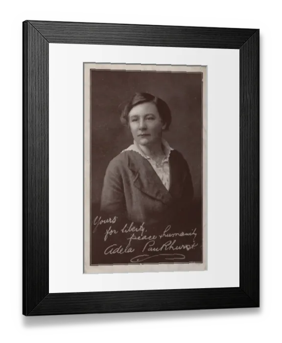 Framed Print : Adela Pankhurst Suffragette Framed Print : Adela Pankhurst Suffragette