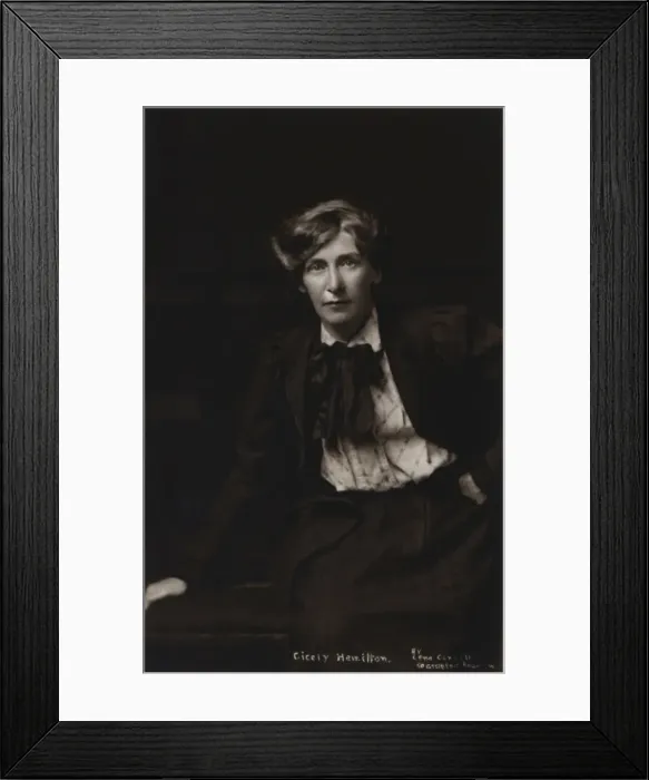 Framed Print : Cicely Hamilton Suffragette and Writer Framed Print : Cicely Hamilton Suffragette and Writer