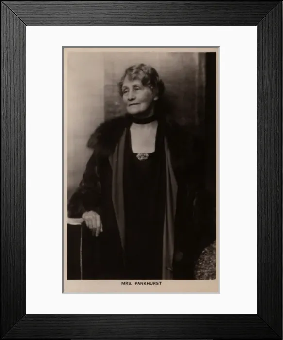 Framed Print : Emmeline Pankhurst Founder W. S. P. U Framed Print : Emmeline Pankhurst Founder W. S. P. U