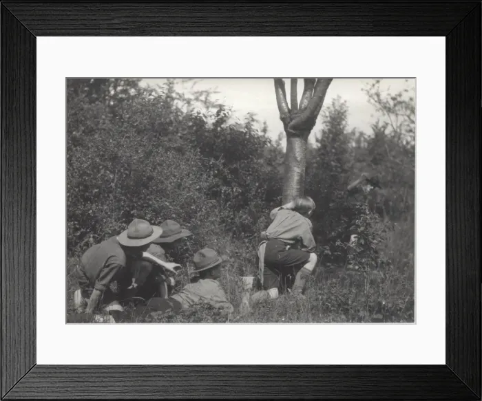 Framed Print : Scouts in Exile, at camp in Montfort-l Amaury, France Framed Print : Scouts in Exile, at camp in Montfort-l Amaury, France