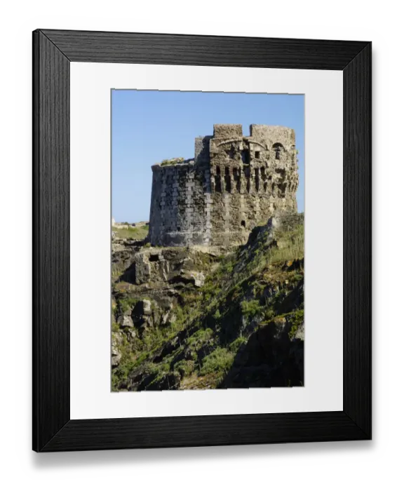 Framed Print : Menorca, Cala Mesquida: Watch- / defence-tower Framed Print : Menorca, Cala Mesquida: Watch- / defence-tower
