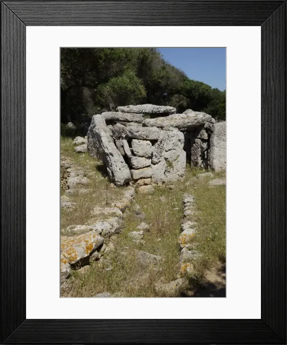 Framed Print : Menorca, MaAlaior, Talati de Dalt: Prehistoric dwelling Framed Print : Menorca, MaAlaior, Talati de Dalt: Prehistoric dwelling
