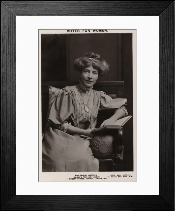 Framed Print : Muriel Matters Suffragette Framed Print : Muriel Matters Suffragette
