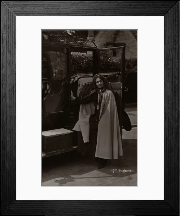 Framed Print : Emmeline Pankhurst Founder W. S. P. U Framed Print : Emmeline Pankhurst Founder W. S. P. U