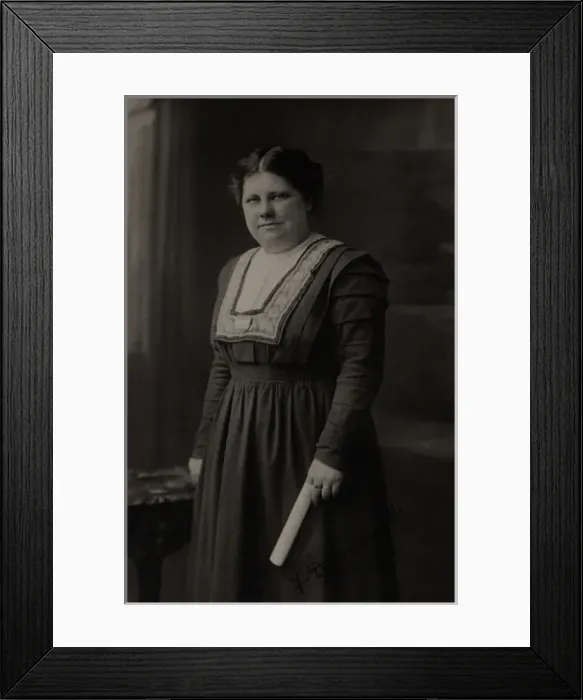Framed Print : Flora Drummond Suffragette Framed Print : Flora Drummond Suffragette