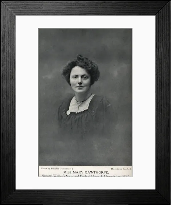 Framed Print : Mary E Gawthorpe Suffragette Framed Print : Mary E Gawthorpe Suffragette