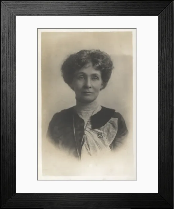 Framed Print : Emmeline Pankhurst Founder W. S. P. U Framed Print : Emmeline Pankhurst Founder W. S. P. U