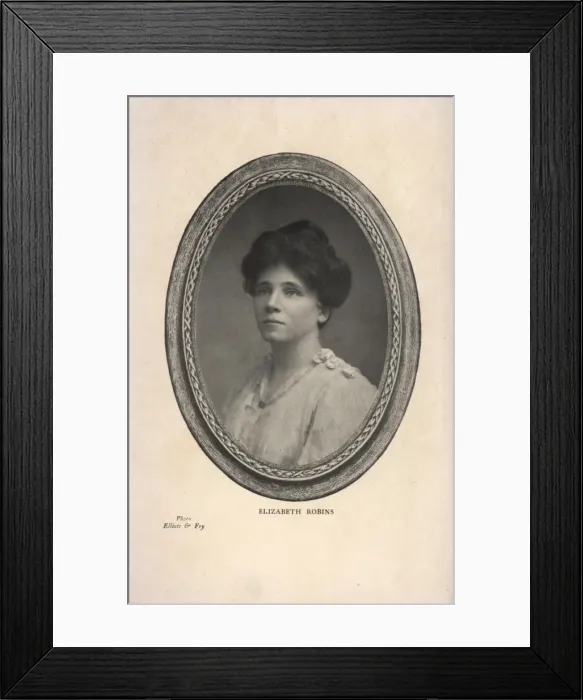 Framed Print : Suffragette Elizabeth Robins Framed Print : Suffragette Elizabeth Robins