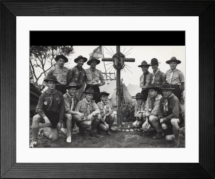 Framed Print : Scouts in Exile at camp Framed Print : Scouts in Exile at camp