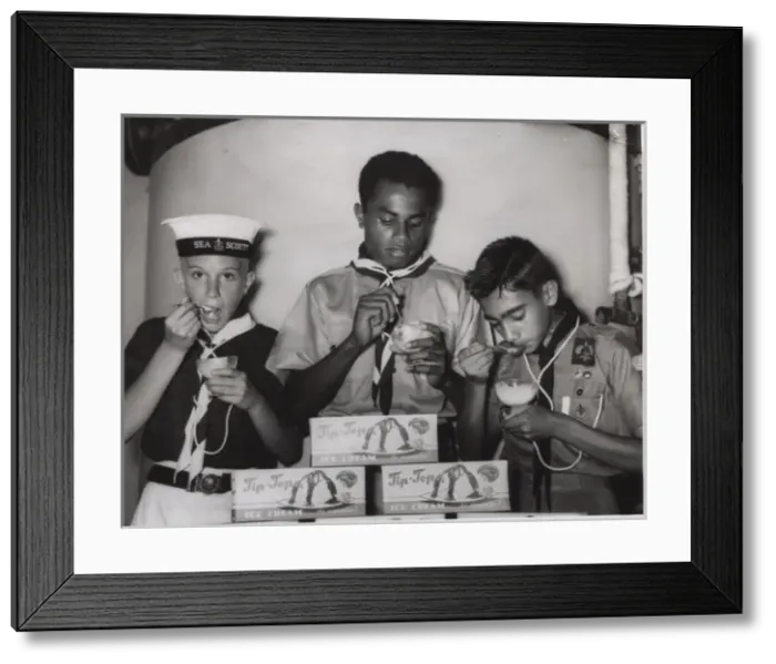 Framed Print : Scouts from Fiji, South Pacific Framed Print : Scouts from Fiji, South Pacific