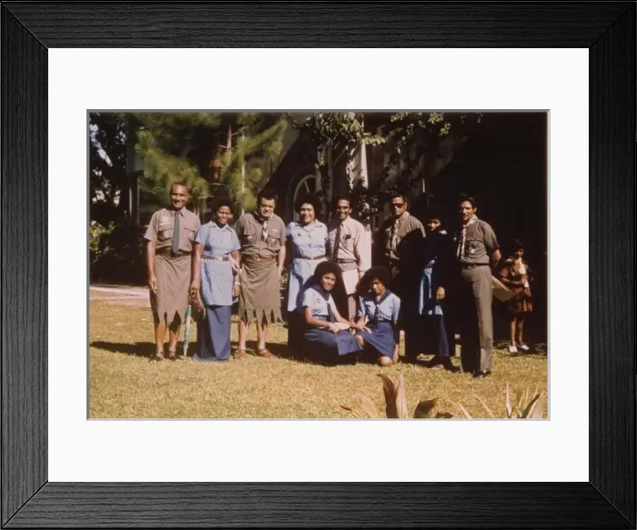 Framed Print : Scouting and Guiding leaders of Fiji, South Pacific Framed Print : Scouting and Guiding leaders of Fiji, South Pacific