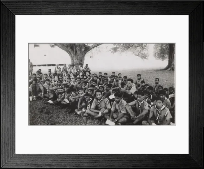 Framed Print : Scouts at camp, Fiji, South Pacific Framed Print : Scouts at camp, Fiji, South Pacific