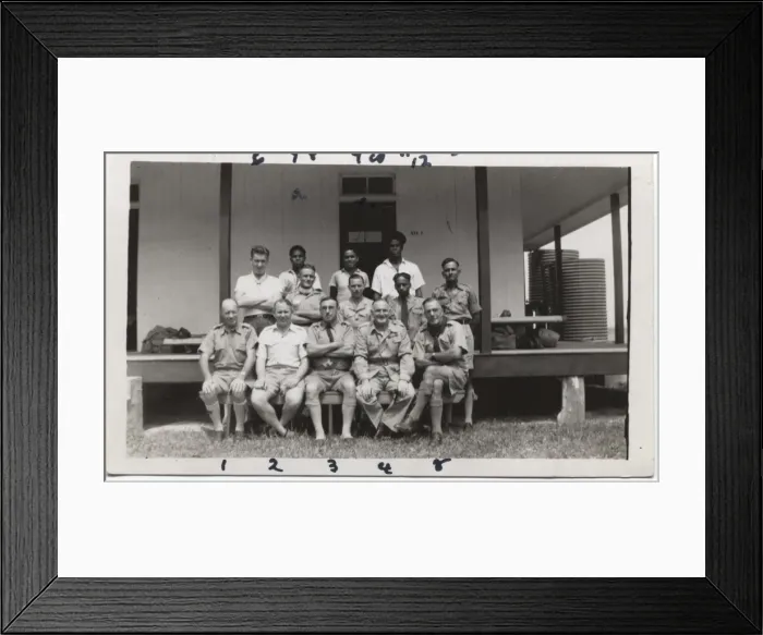 Framed Print : Group photo of scout leaders, Fiji, South Pacific Framed Print : Group photo of scout leaders, Fiji, South Pacific