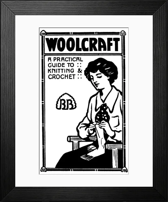 Framed Print : Woolcraft guide advertisement Framed Print : Woolcraft guide advertisement