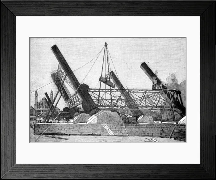 Framed Print : Paris, France - Tour Eiffel, construction Framed Print : Paris, France - Tour Eiffel, construction