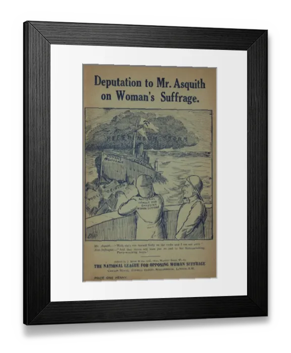 Framed Print : National League for Opposing Woman Suffrage Framed Print : National League for Opposing Woman Suffrage