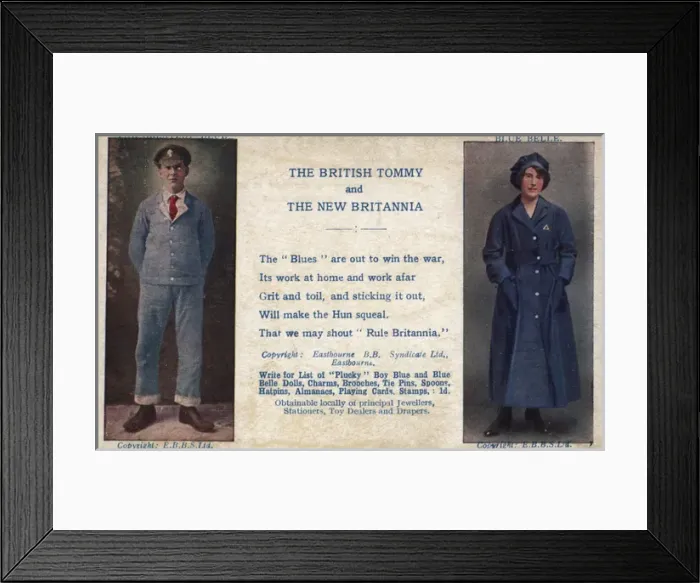 Framed Print : Munitions Worker and Tommy WW1 Framed Print : Munitions Worker and Tommy WW1