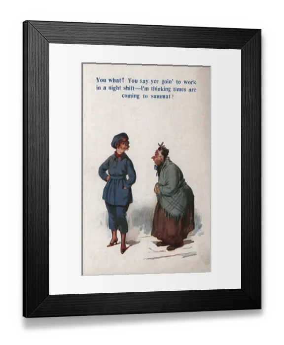 Framed Print : Woman Worker WW1 Framed Print : Woman Worker WW1