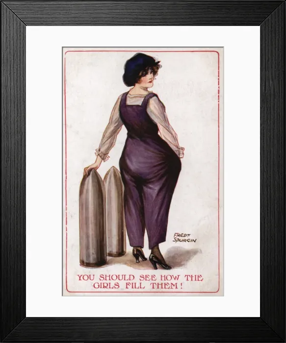 Framed Print : Women Munitions Work WW1