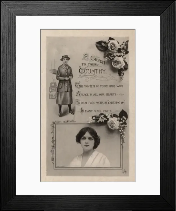 Framed Print : Womens War Work WW1 Framed Print : Womens War Work WW1