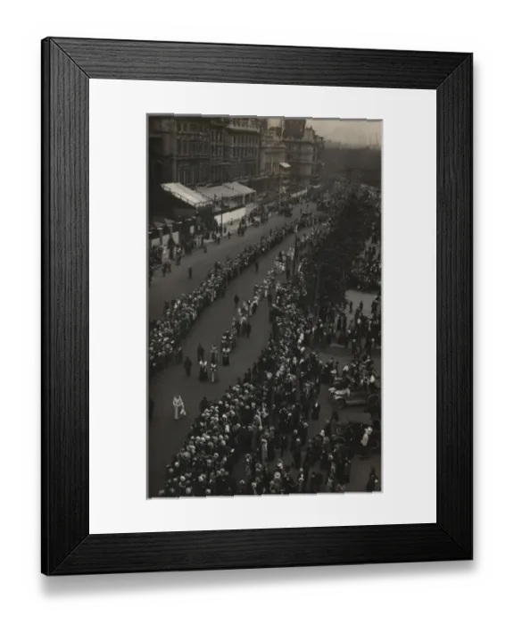 Framed Print : Suffragette Womens Coronation Procession June 17, 1911