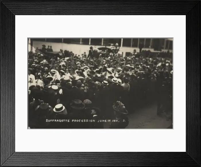 Framed Print : Suffragette Womens Coronation Procession June 17, 1911 Framed Print : Suffragette Womens Coronation Procession June 17, 1911