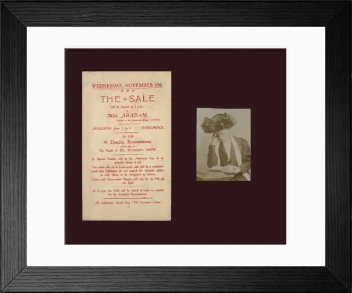 Framed Print : The Sale & Miss Abadam Framed Print : The Sale & Miss Abadam