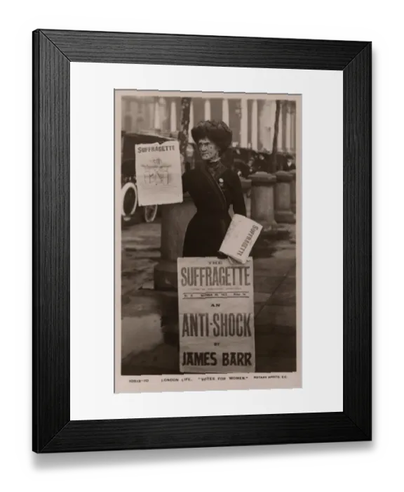 Framed Print : Suffragette Selling The Suffragette Paper Framed Print : Suffragette Selling The Suffragette Paper