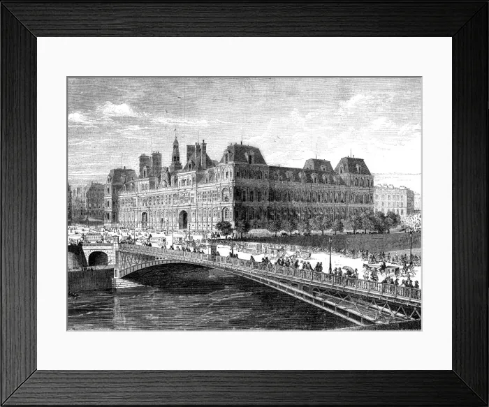 Framed Print : Paris, France - Hotel de Ville Framed Print : Paris, France - Hotel de Ville
