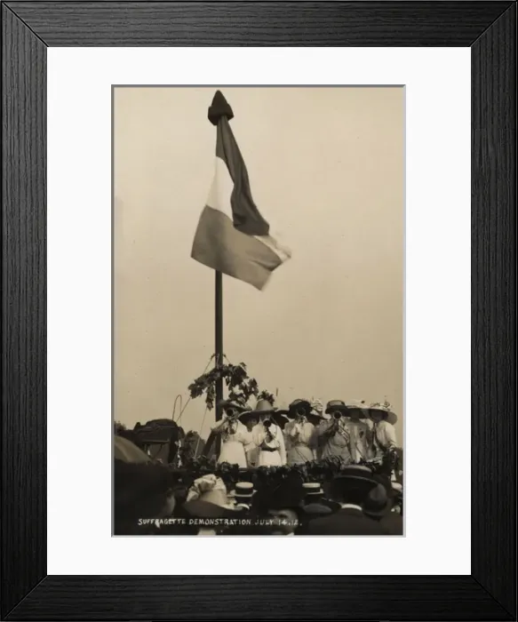 Framed Print : Suffragette Demonstration Hyde Park 1912 Framed Print : Suffragette Demonstration Hyde Park 1912