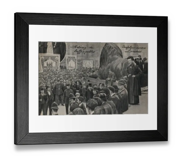 Framed Print : Suffragette Charlotte Despard trafalgar Square Framed Print : Suffragette Charlotte Despard trafalgar Square