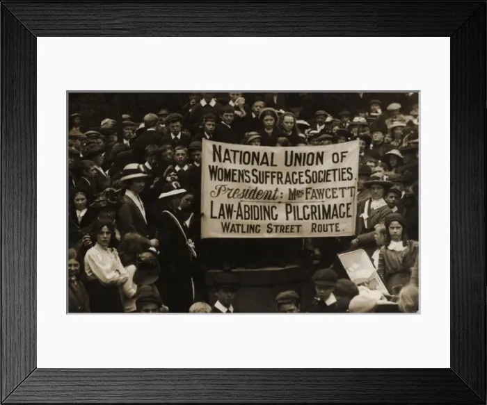 Framed Print : Suffrage Pilgrimage N. U. W. S.s 1913 Framed Print : Suffrage Pilgrimage N. U. W. S.s 1913