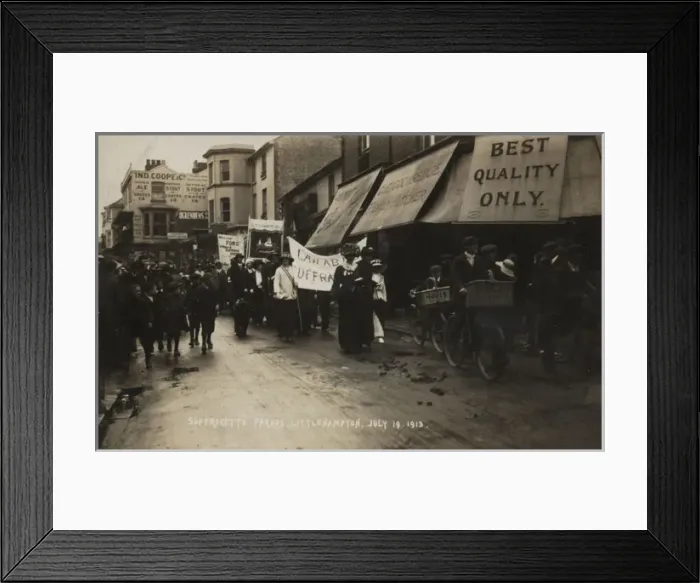 Framed Print : Suffrage Pilgrimage N. U. W. S.s 1913 Framed Print : Suffrage Pilgrimage N. U. W. S.s 1913