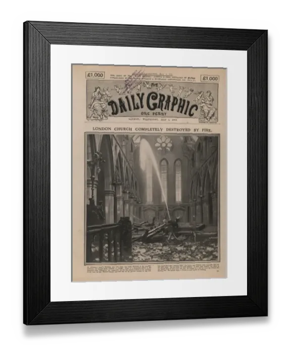 Framed Print : Suffragette Arson Hatcham Framed Print : Suffragette Arson Hatcham
