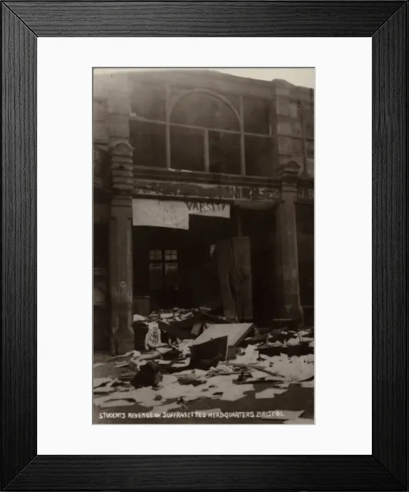 Framed Print : Suffragette Arson Bristol Framed Print : Suffragette Arson Bristol
